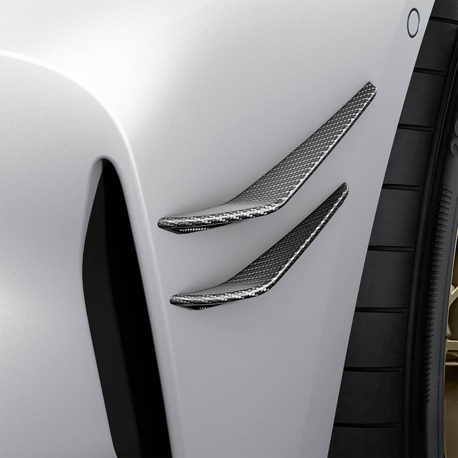 BMW G8X Genuine M Performance Prepreg Carbon Canards Aero Flicks For BMW G80 M3 / G82 M4-R44 Performance