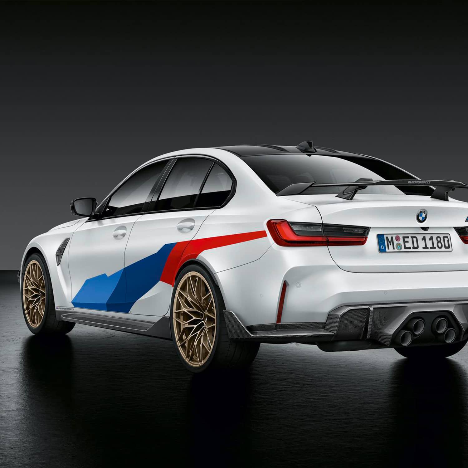 BMW Genuine M Performance G80 M3 Rear Winglets in Prepreg Carbon Fibre-R44 Performance