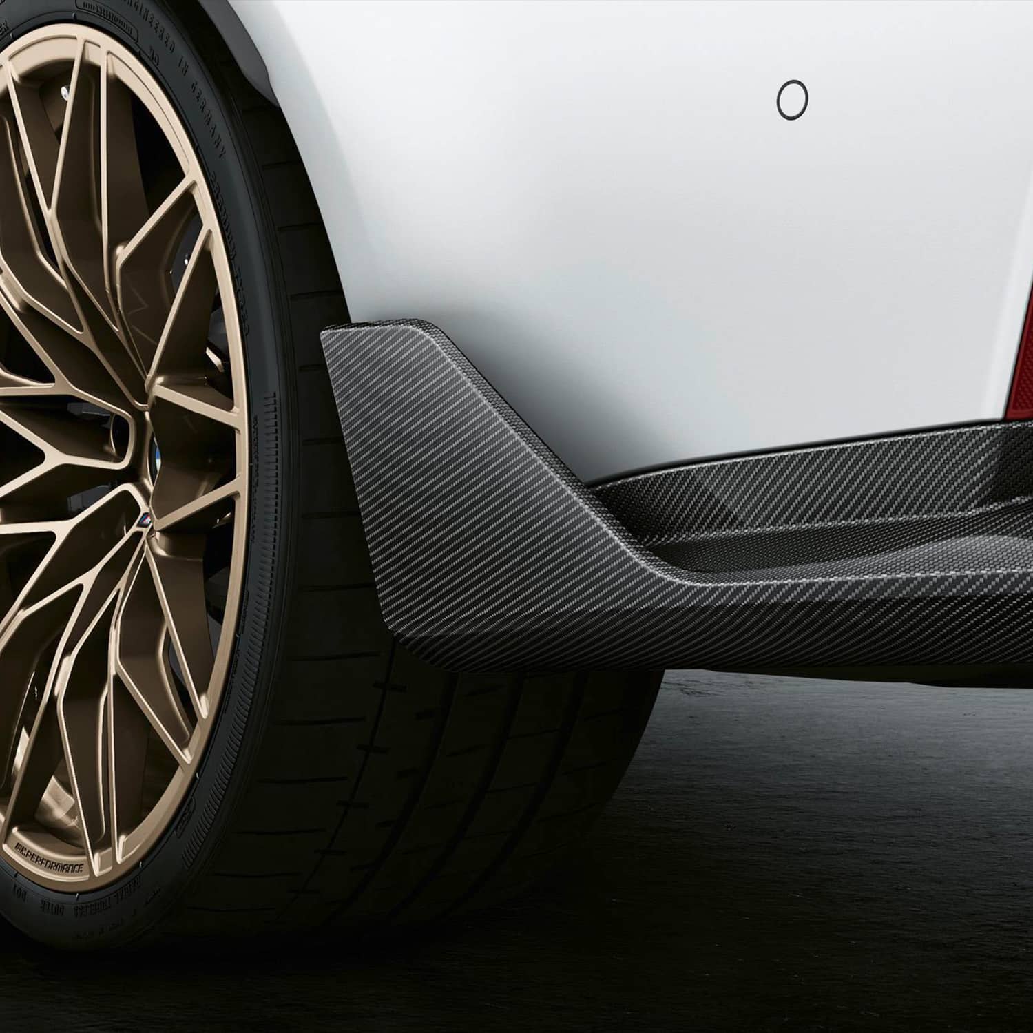 BMW Genuine M Performance G80 M3 Rear Winglets in Prepreg Carbon Fibre-R44 Performance