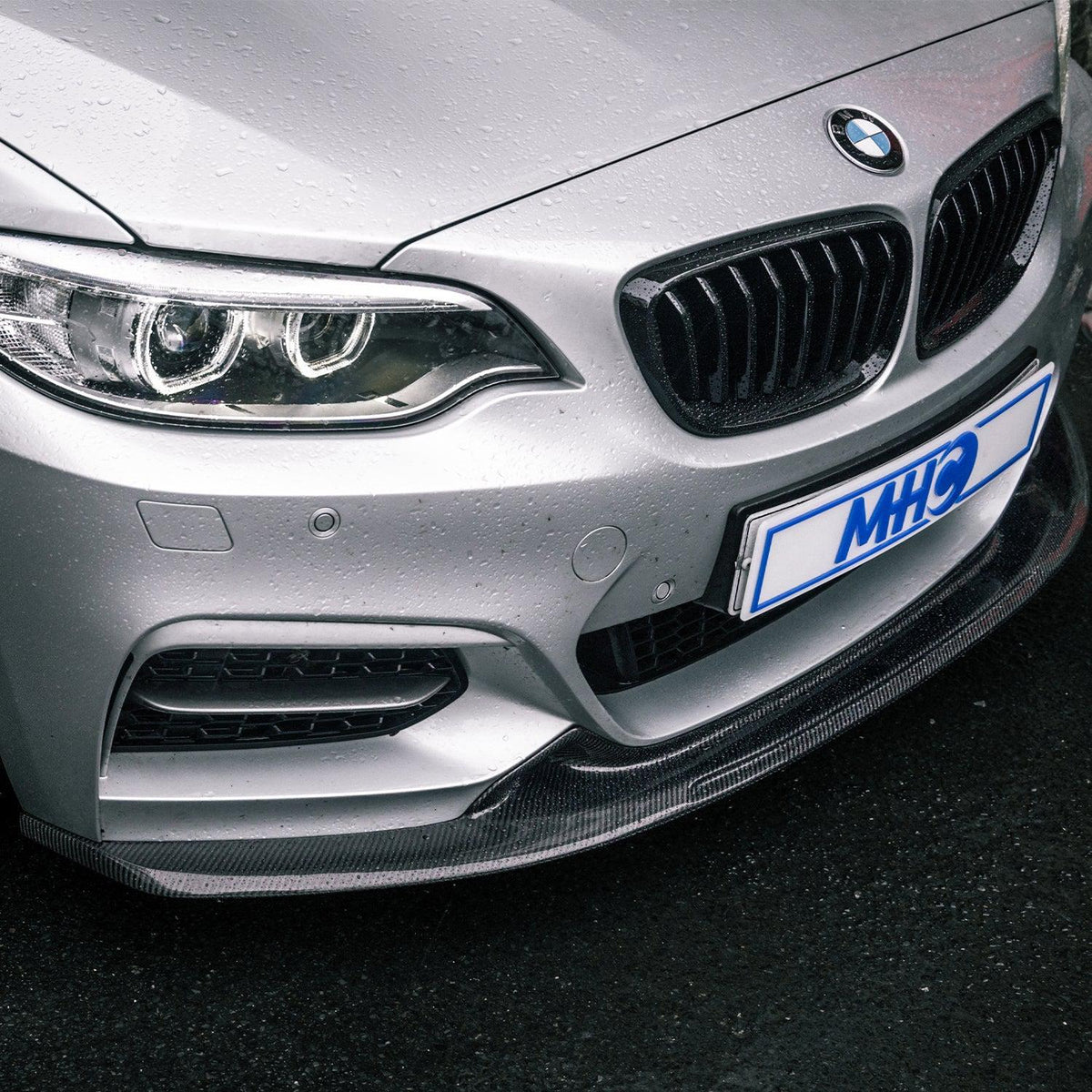 MHC BMW 2 Series Low Line Front Splitter In Gloss Carbon Fibre (F22/F23)-R44 Performance