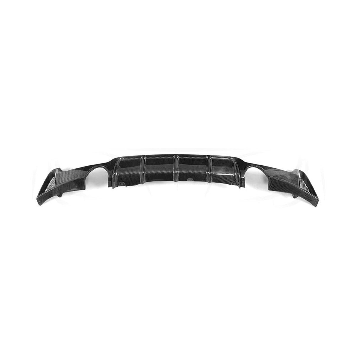 MHC BMW 4 Series Performance Style Dual Exhaust Rear Diffuser In Gloss Carbon Fibre (F32/F33/F36)-R44 Performance