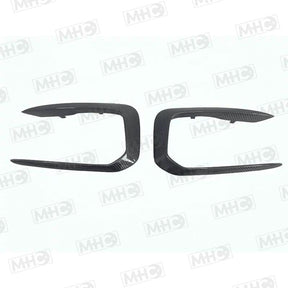 MHC+ BMW M135i/M140i Front Canard Covers In Gloss Pre-Preg Carbon Fibre (F20/F21)-R44 Performance
