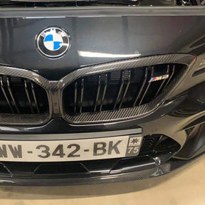 MHC+ BMW M2 Competition Front Grille Surrounds in Gloss Carbon Fibre (F87)-R44 Performance