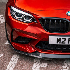 MHC BMW M2/M2 Competition CSM Style Front Splitter In Gloss Carbon Fibre (F87)-R44 Performance
