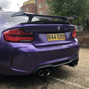 MHC+ BMW M2/M3/M4 Performance Style Rear Wing In Gloss Carbon Fibre (F87/F80/F82)-R44 Performance