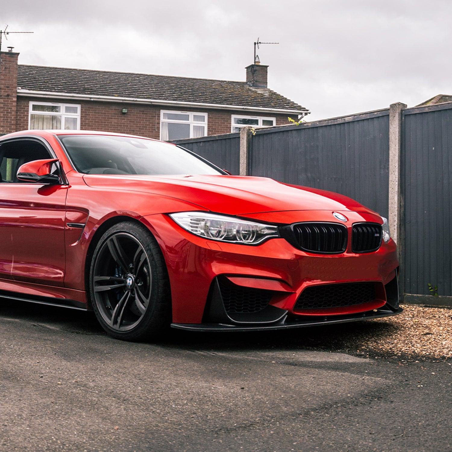MHC BMW M3/M4 Performance Style Front Splitter In Gloss Carbon Fibre (F80/F82/F83)-R44 Performance