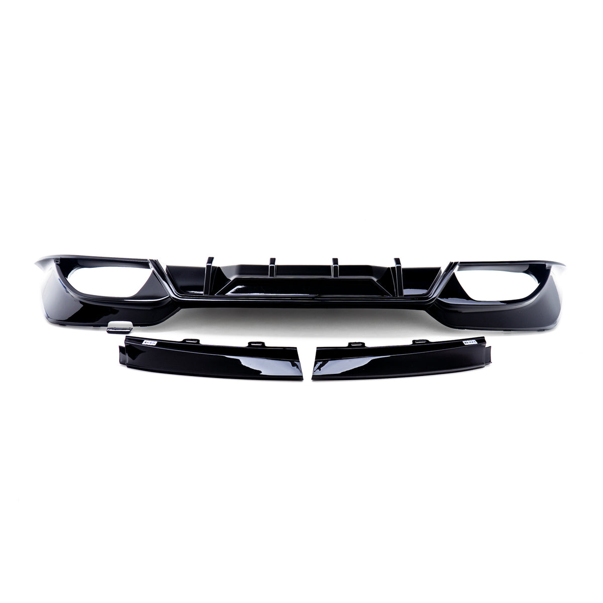 MHC Black BMW 3 Series Competition Style Rear Diffuser In Gloss Black (G20)