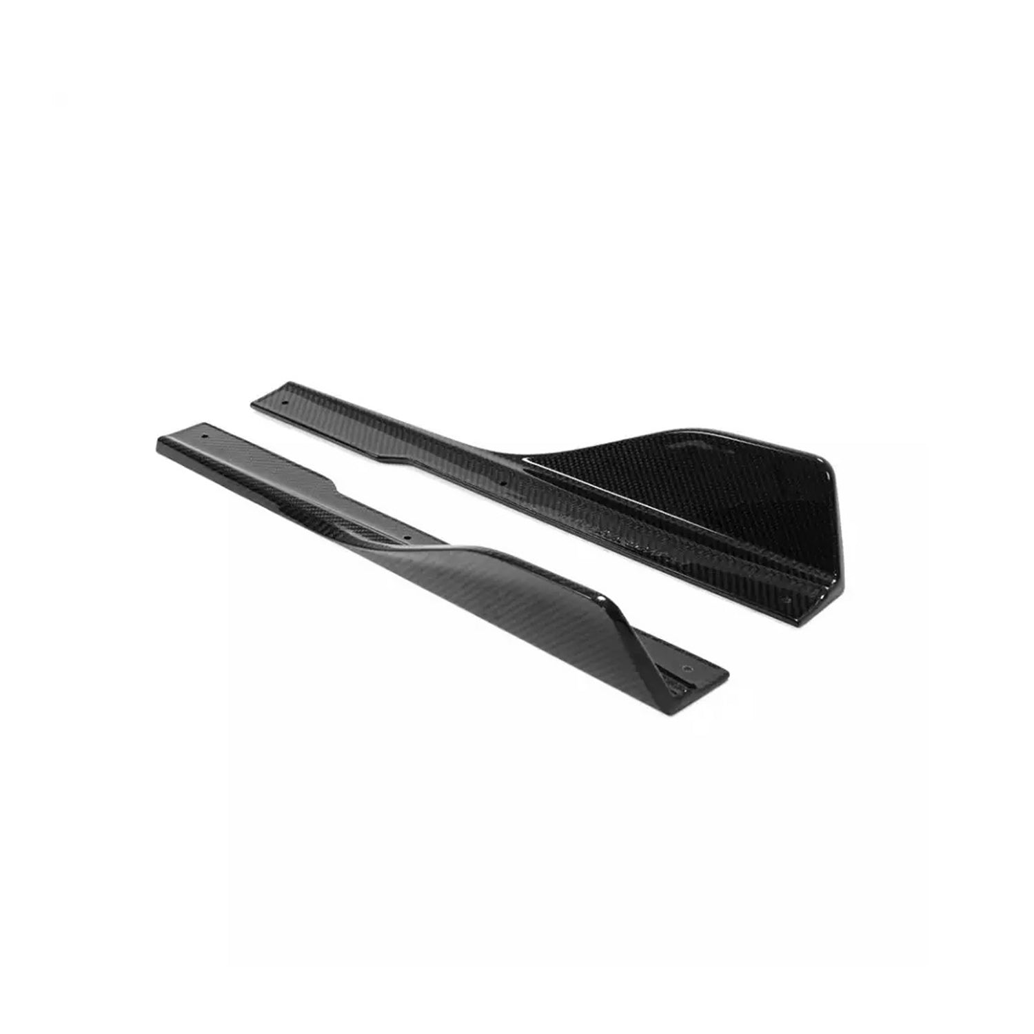 MHC BMW M8/8 Series Side Skirt Fins In Gloss Carbon Fibre (G16/F93)