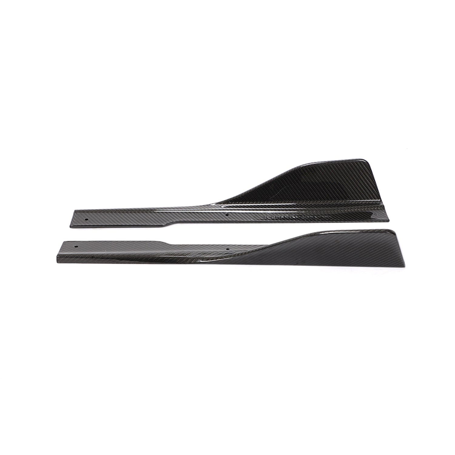 MHC BMW M8/8 Series Side Skirt Fins In Gloss Carbon Fibre (G16/F93)