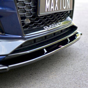Maxton Front Splitter V.1 Audi RS4 B9 (2017-Up)-R44 Performance