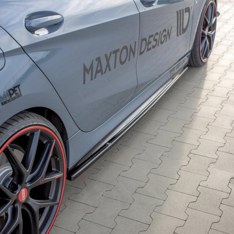 Maxton Side Skirts Diffusers BMW 1 Series F40 M135I /M-Sport In Gloss Black-R44 Performance