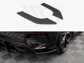 Maxton Street Pro Rear Side Splitters Audi RS3 Sportback 8Y (2020-) in Gloss Black-R44 Performance