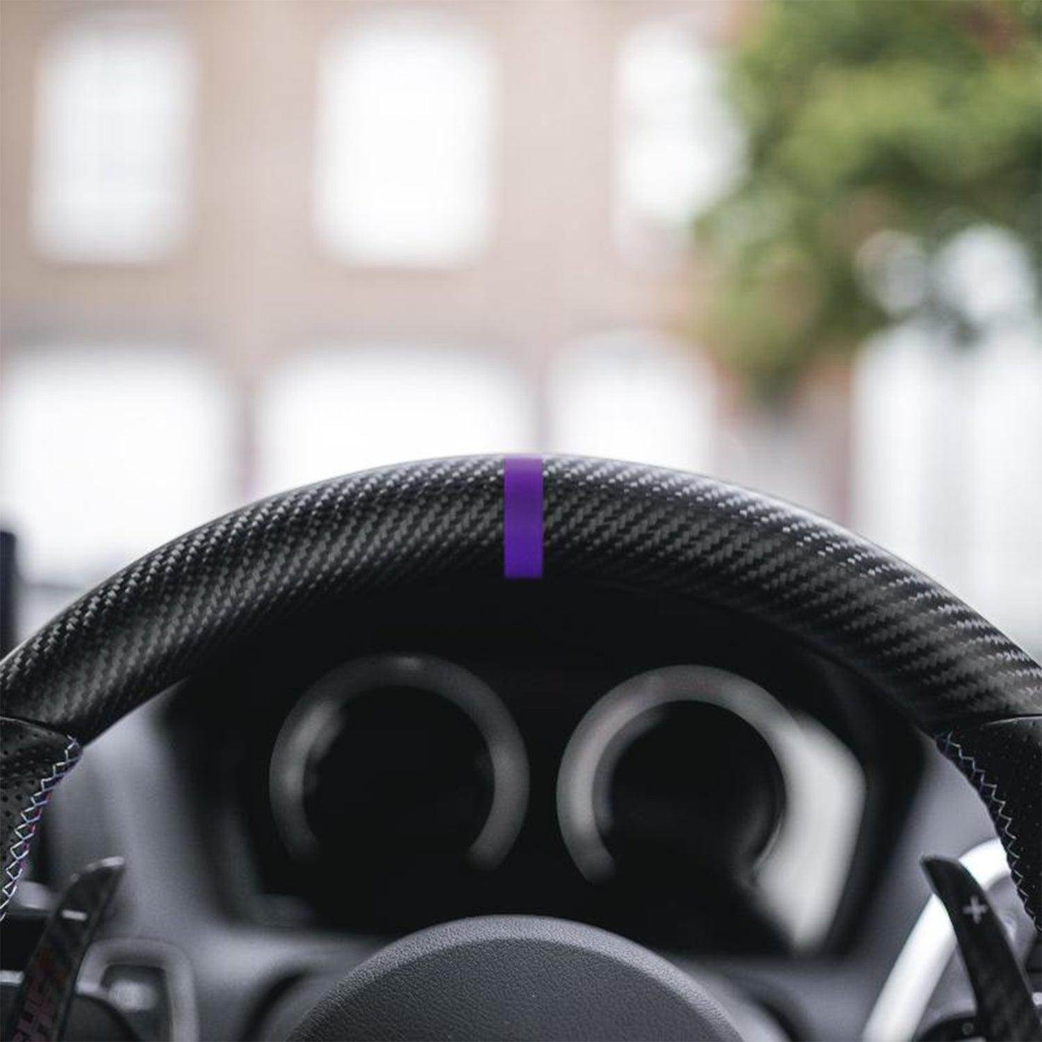 SHFT BMW F Series Flat Bottom Steering Wheel In Matte Carbon & Perforated Leather-R44 Performance