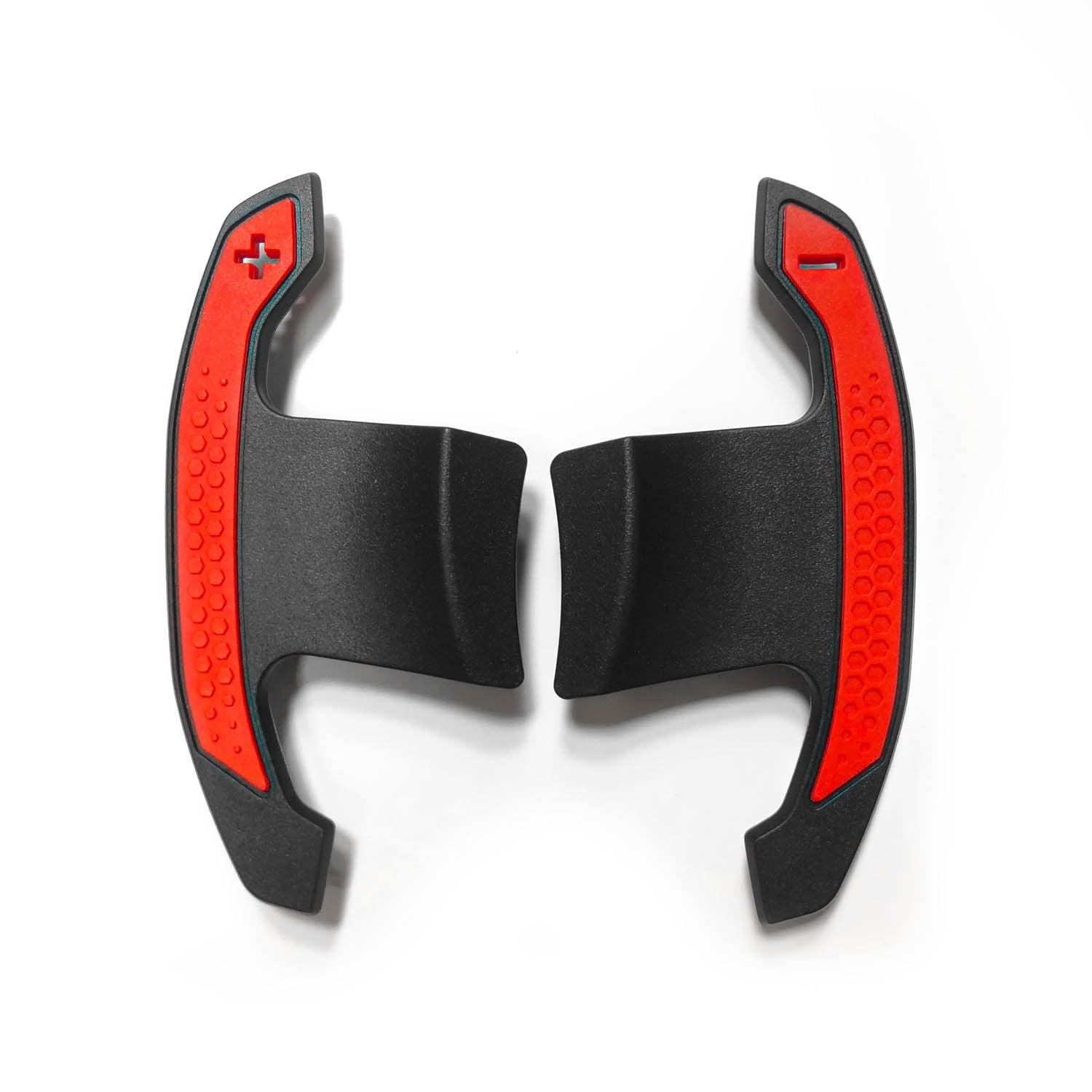 SHFT BMW F/G Series 'G8X Style' Automatic Paddle Shifters In Gloss Carbon Fibre With Red Details-R44 Performance