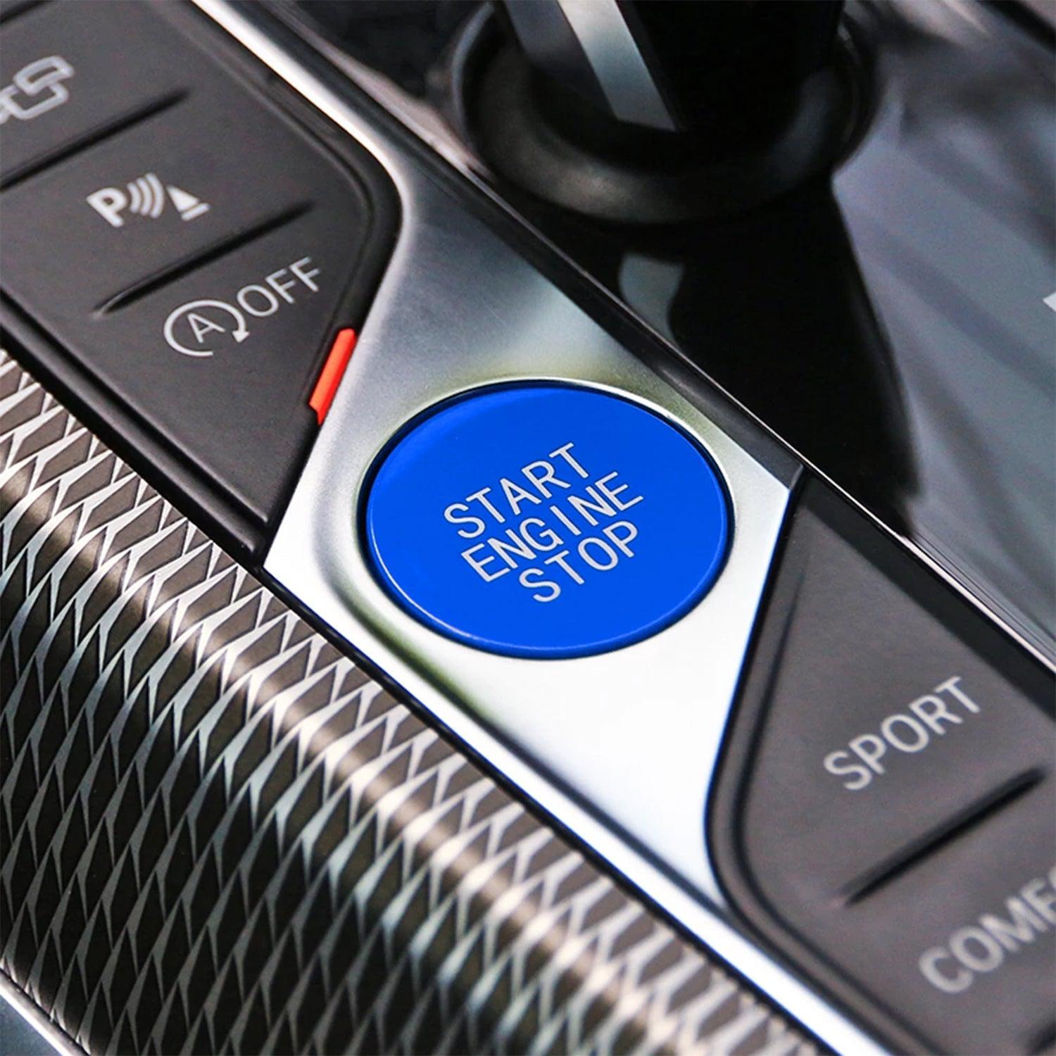 SHFT BMW G Series Start-Stop Engine Button In Blue-R44 Performance